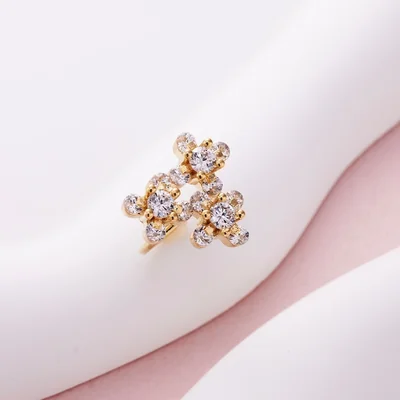 Flower bijou cuff