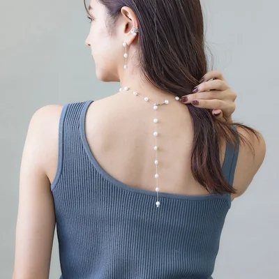 Mellow necklace  -SILVER-